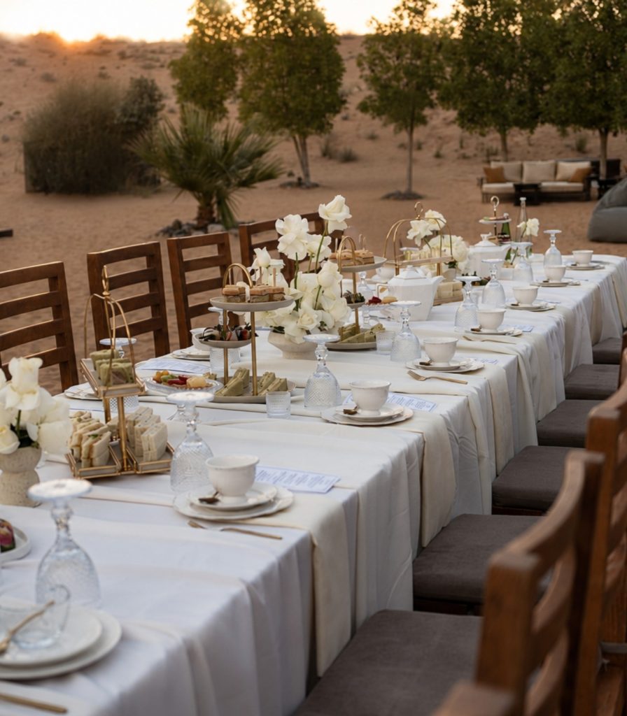 Luxury Afternoon Tea in the desert