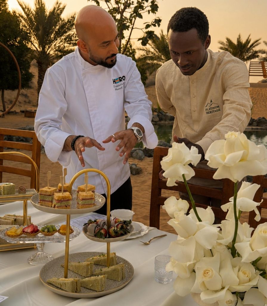 Elegant Outdoor Tea Service for Louis Vuitton by Dolce Vita